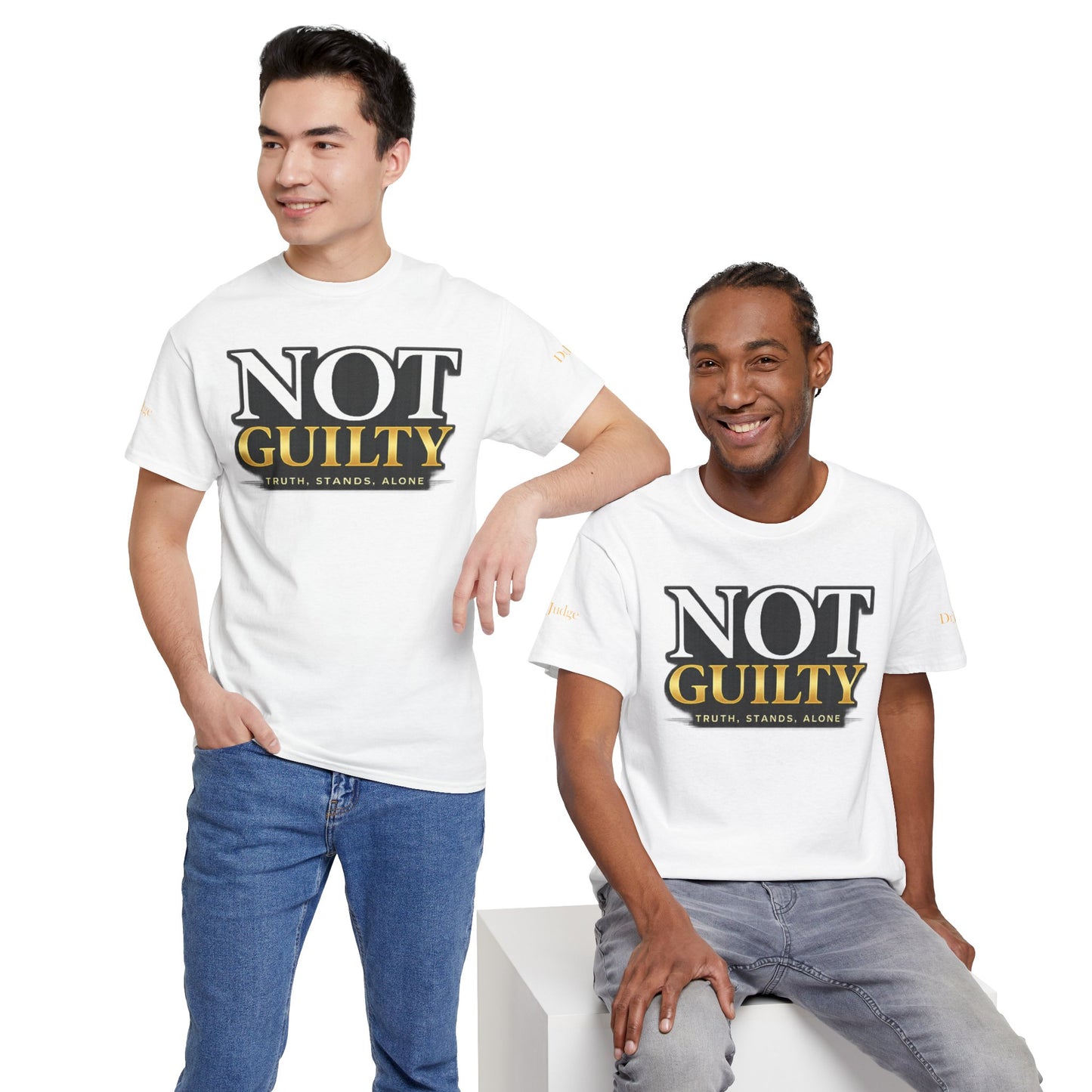 Not Guilty T-Shirt — Bold Statement Tee ("NOT GUILTY")