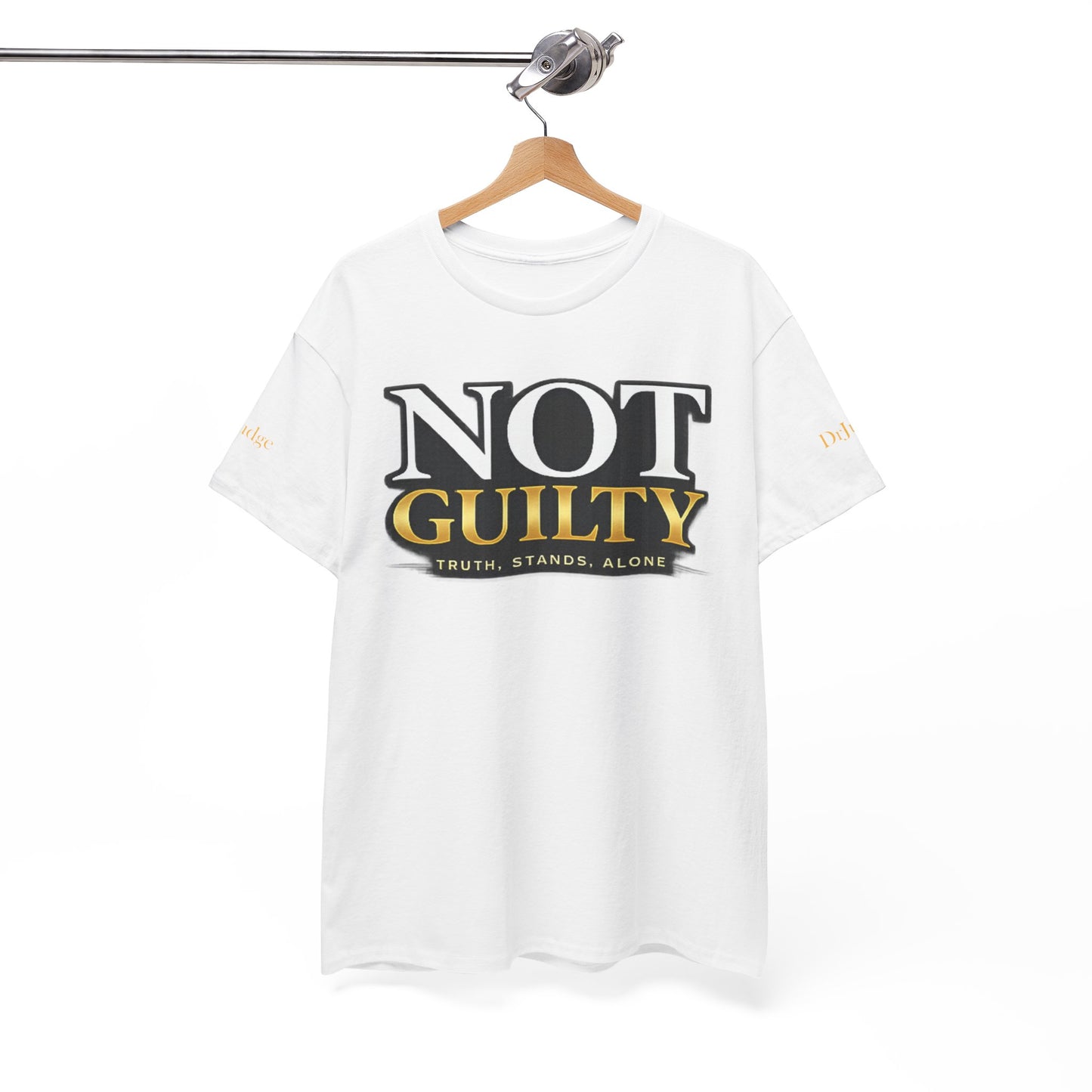 Not Guilty T-Shirt — Bold Statement Tee ("NOT GUILTY")