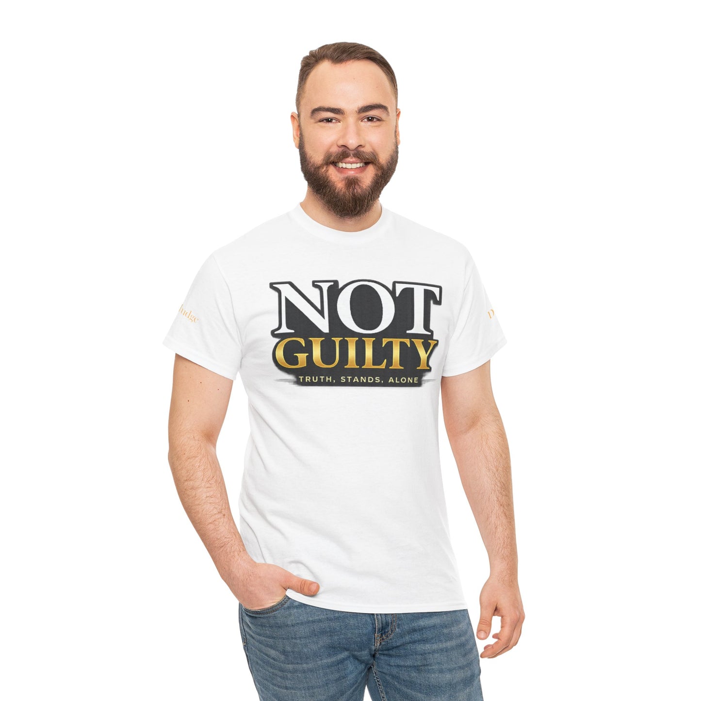 Not Guilty T-Shirt — Bold Statement Tee ("NOT GUILTY")