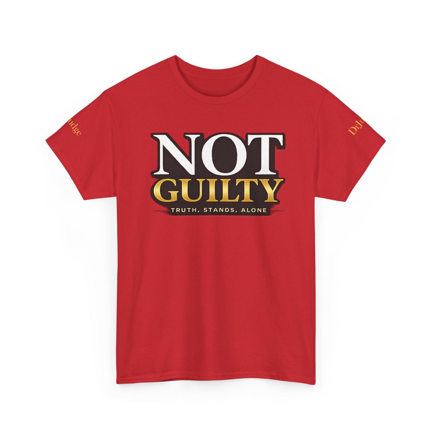Not Guilty T-Shirt — Bold Statement Tee ("NOT GUILTY")