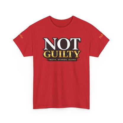 Not Guilty T-Shirt — Bold Statement Tee ("NOT GUILTY")