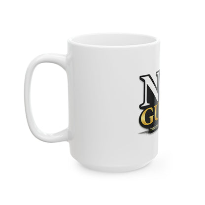 Not Guilty Ceramic Mug — "Not Guilty: Truth Stands Alone" Coffee Cup