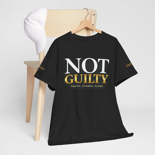 Not Guilty T-Shirt — Bold Statement Tee ("NOT GUILTY")