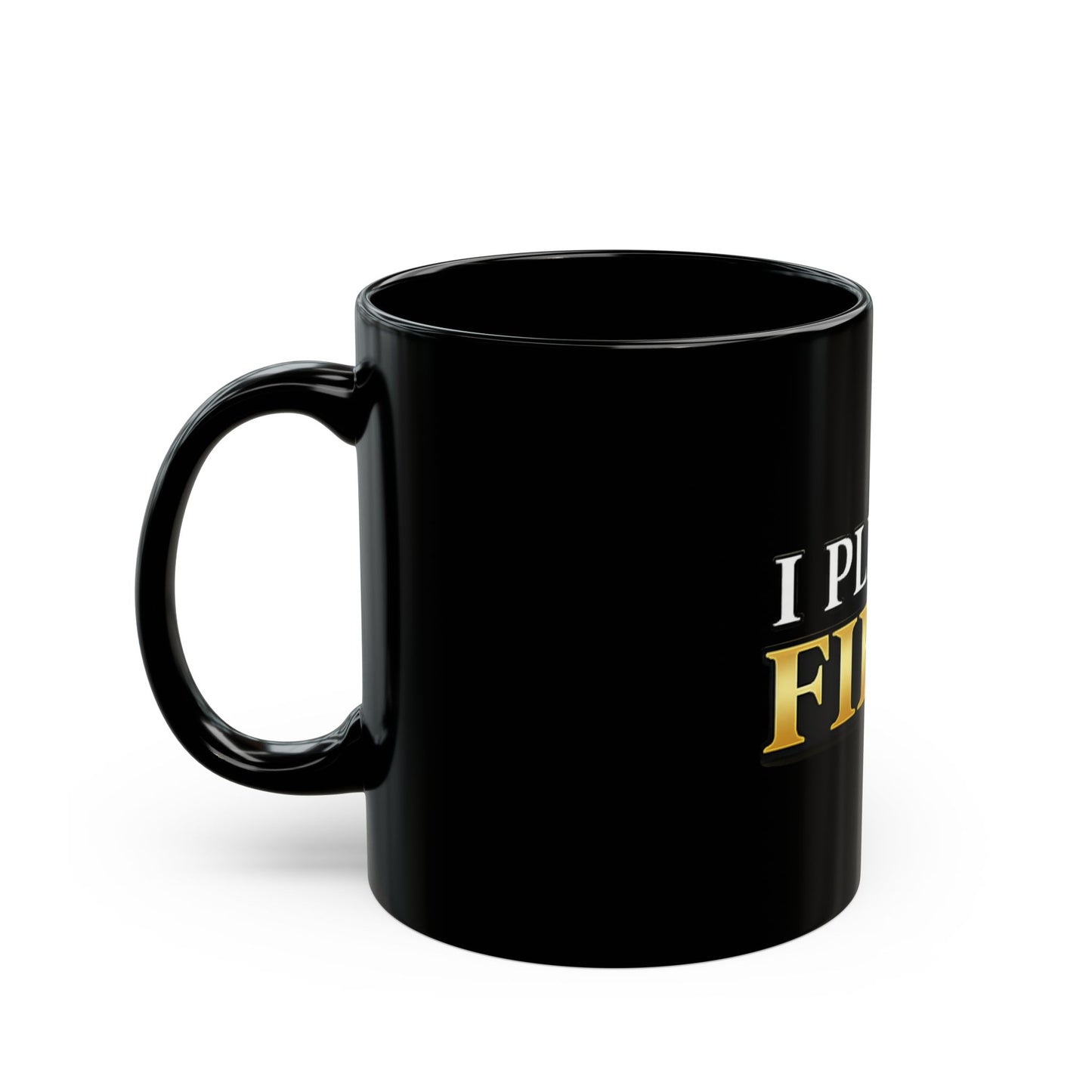 I Plead the Fifth Black Mug — Funny Legal Quote Coffee Cup (11oz & 15oz)