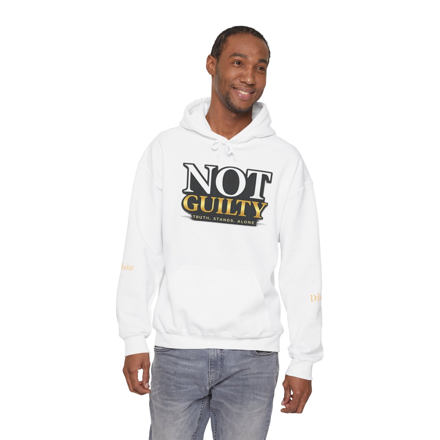 Not Guilty Hoodie — Statement Legal Justice Sweatshirt