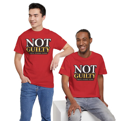 Not Guilty T-Shirt — Bold Statement Tee ("NOT GUILTY")