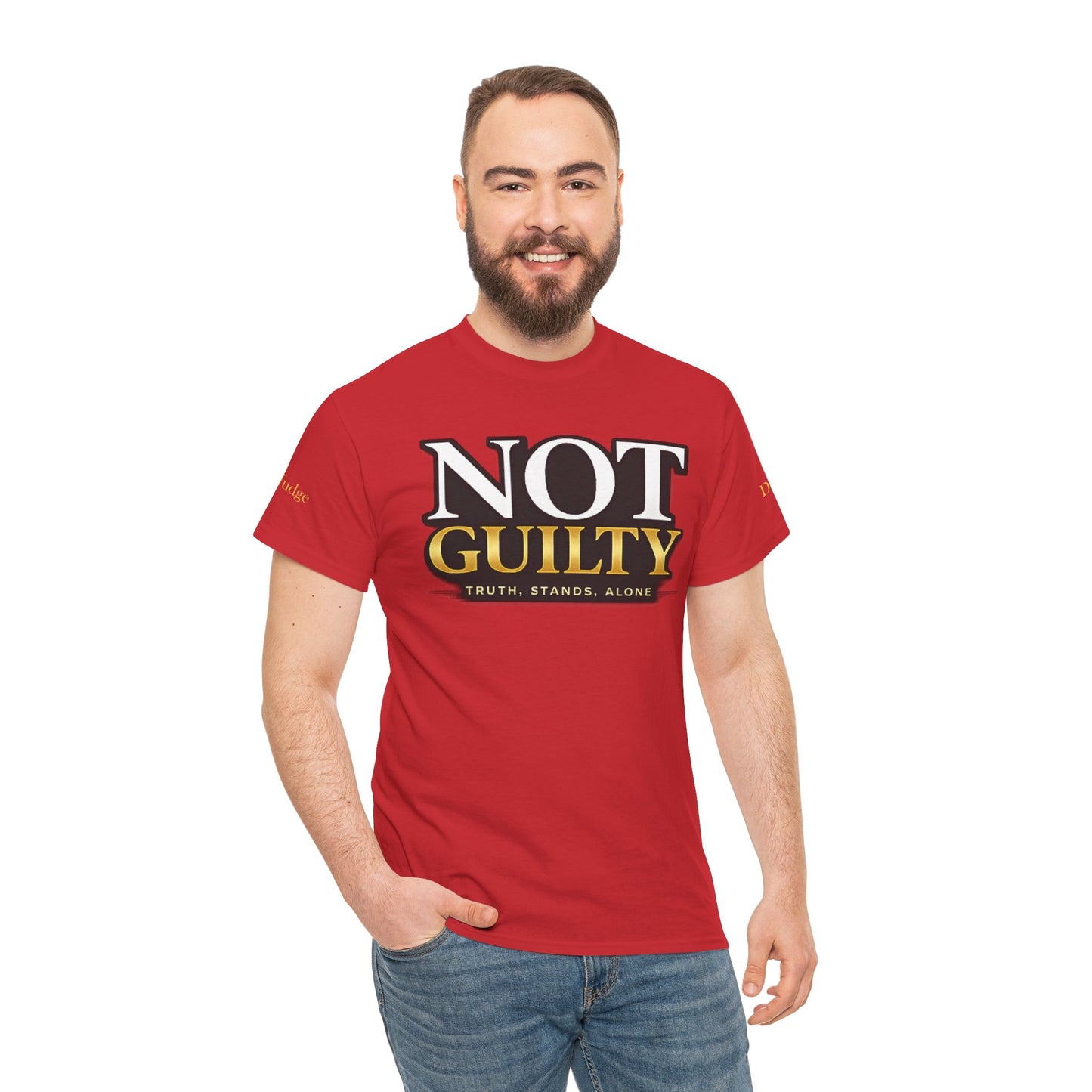 Not Guilty T-Shirt — Bold Statement Tee ("NOT GUILTY")