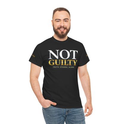 Not Guilty T-Shirt — Bold Statement Tee ("NOT GUILTY")