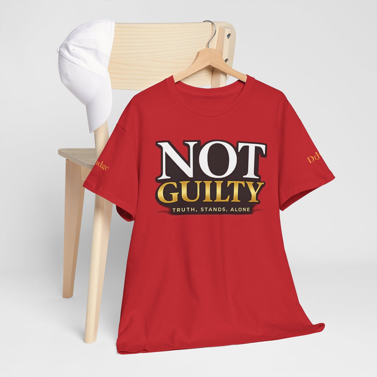 Not Guilty T-Shirt — Bold Statement Tee ("NOT GUILTY")