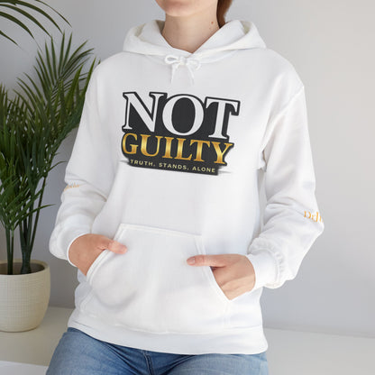 Not Guilty Hoodie — Statement Legal Justice Sweatshirt