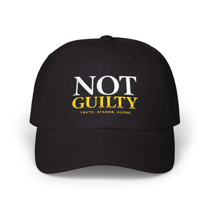 Dad Cap — "NOT GUILTY" Embroidered Baseball Hat