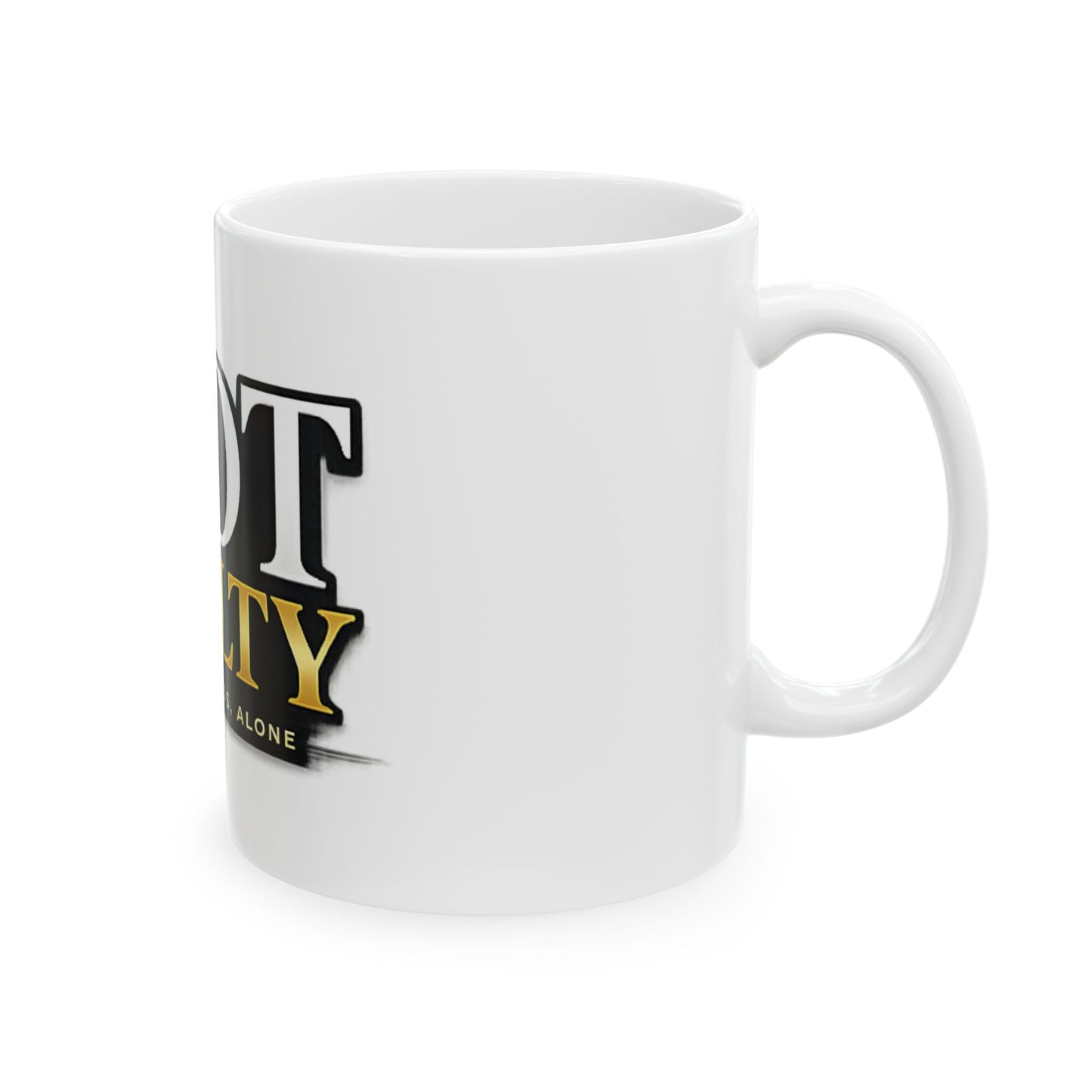 Not Guilty Ceramic Mug — "Not Guilty: Truth Stands Alone" Coffee Cup