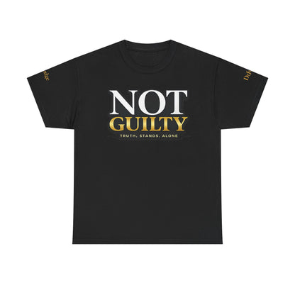 Not Guilty T-Shirt — Bold Statement Tee ("NOT GUILTY")