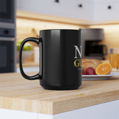 Not Guilty Coffee Mug – "Truth Stands Alone" Black Ceramic Mug