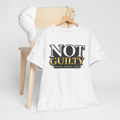 Not Guilty T-Shirt — Bold Statement Tee ("NOT GUILTY")