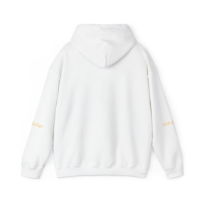 Dr. Judge Logo Hoodie – Vintage Gold Text Pullover