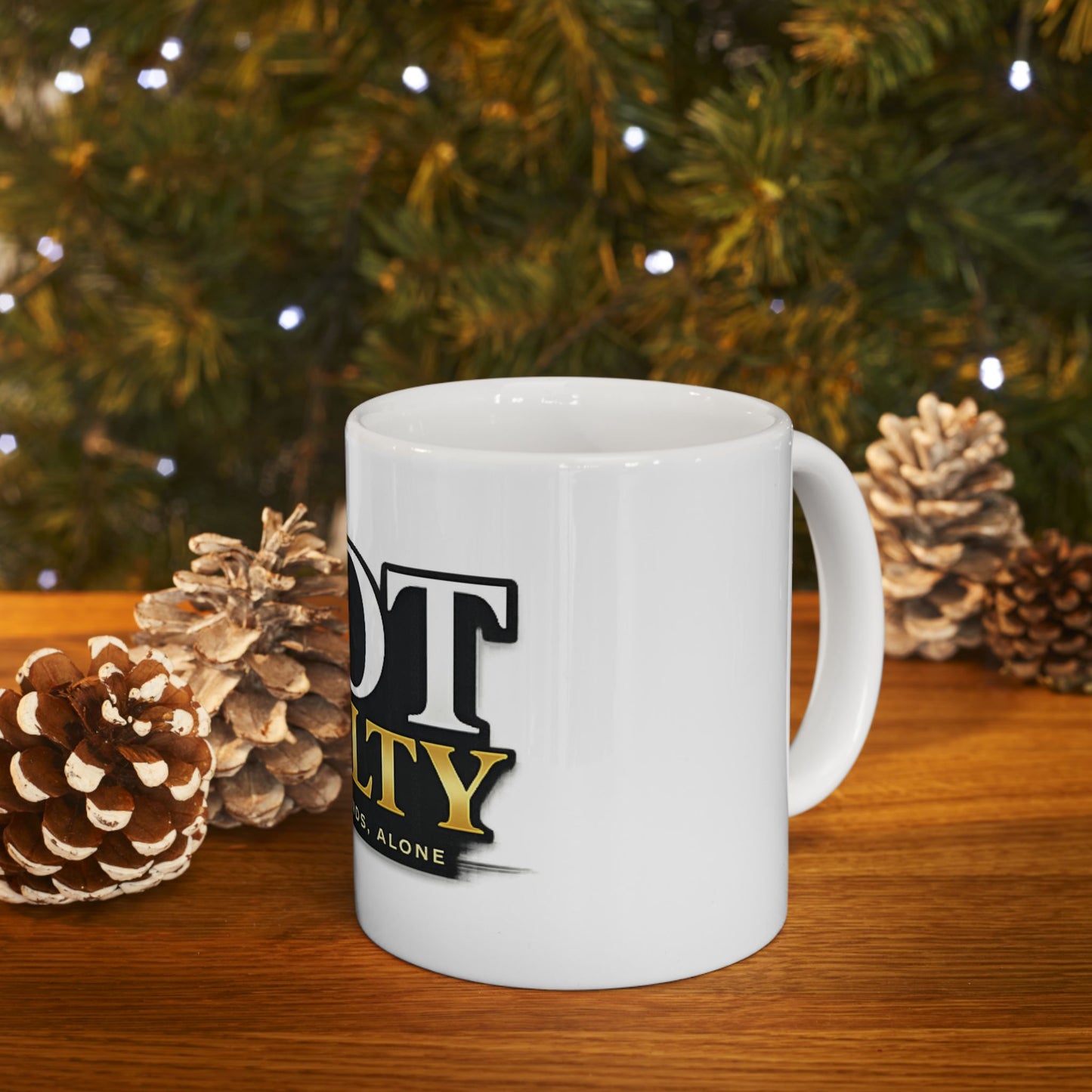 Not Guilty Ceramic Mug — "Not Guilty: Truth Stands Alone" Coffee Cup