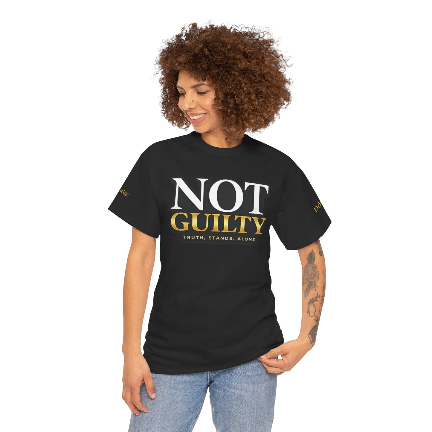 Not Guilty T-Shirt — Bold Statement Tee ("NOT GUILTY")
