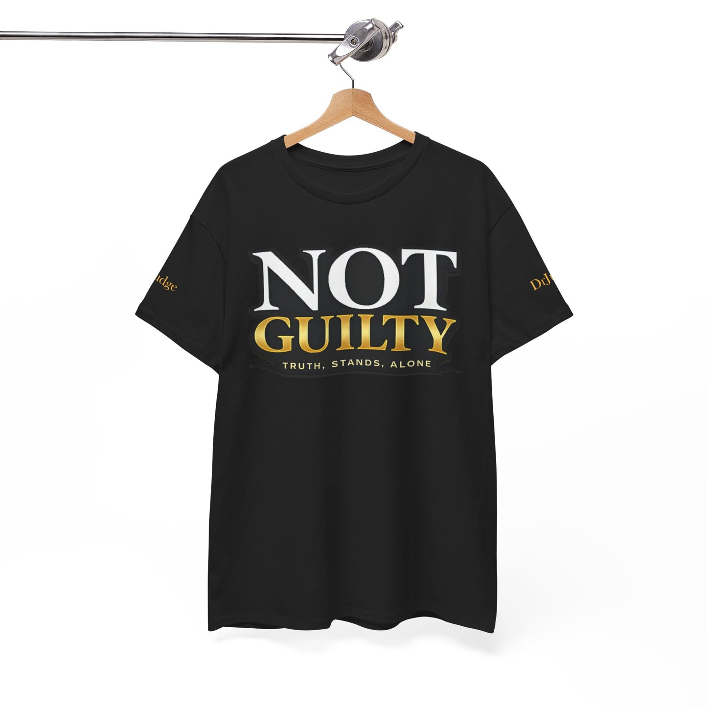 Not Guilty T-Shirt — Bold Statement Tee ("NOT GUILTY")