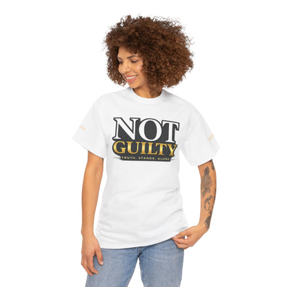 Not Guilty T-Shirt — Bold Statement Tee ("NOT GUILTY")