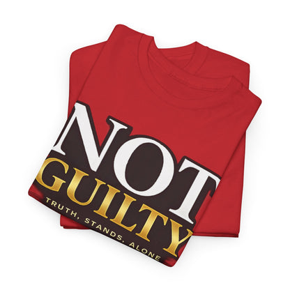Not Guilty T-Shirt — Bold Statement Tee ("NOT GUILTY")
