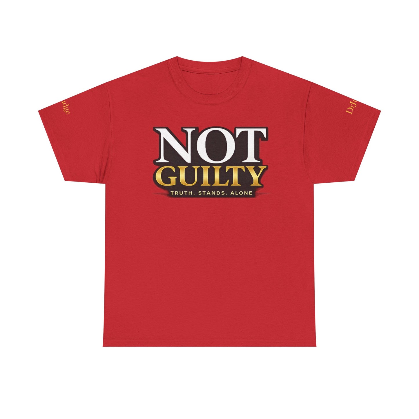 Not Guilty T-Shirt — Bold Statement Tee ("NOT GUILTY")