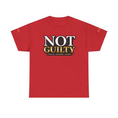 Not Guilty T-Shirt — Bold Statement Tee ("NOT GUILTY")