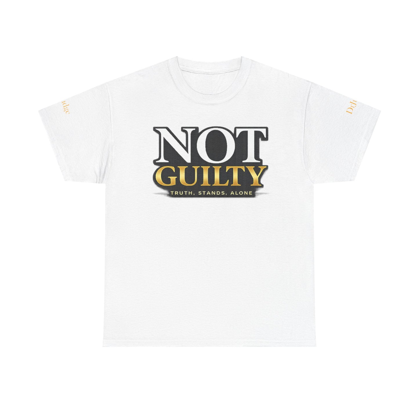 Not Guilty T-Shirt — Bold Statement Tee ("NOT GUILTY")