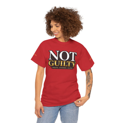 Not Guilty T-Shirt — Bold Statement Tee ("NOT GUILTY")